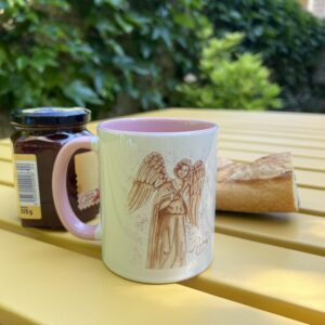Mug Ange au Sourire/Biscuits roses